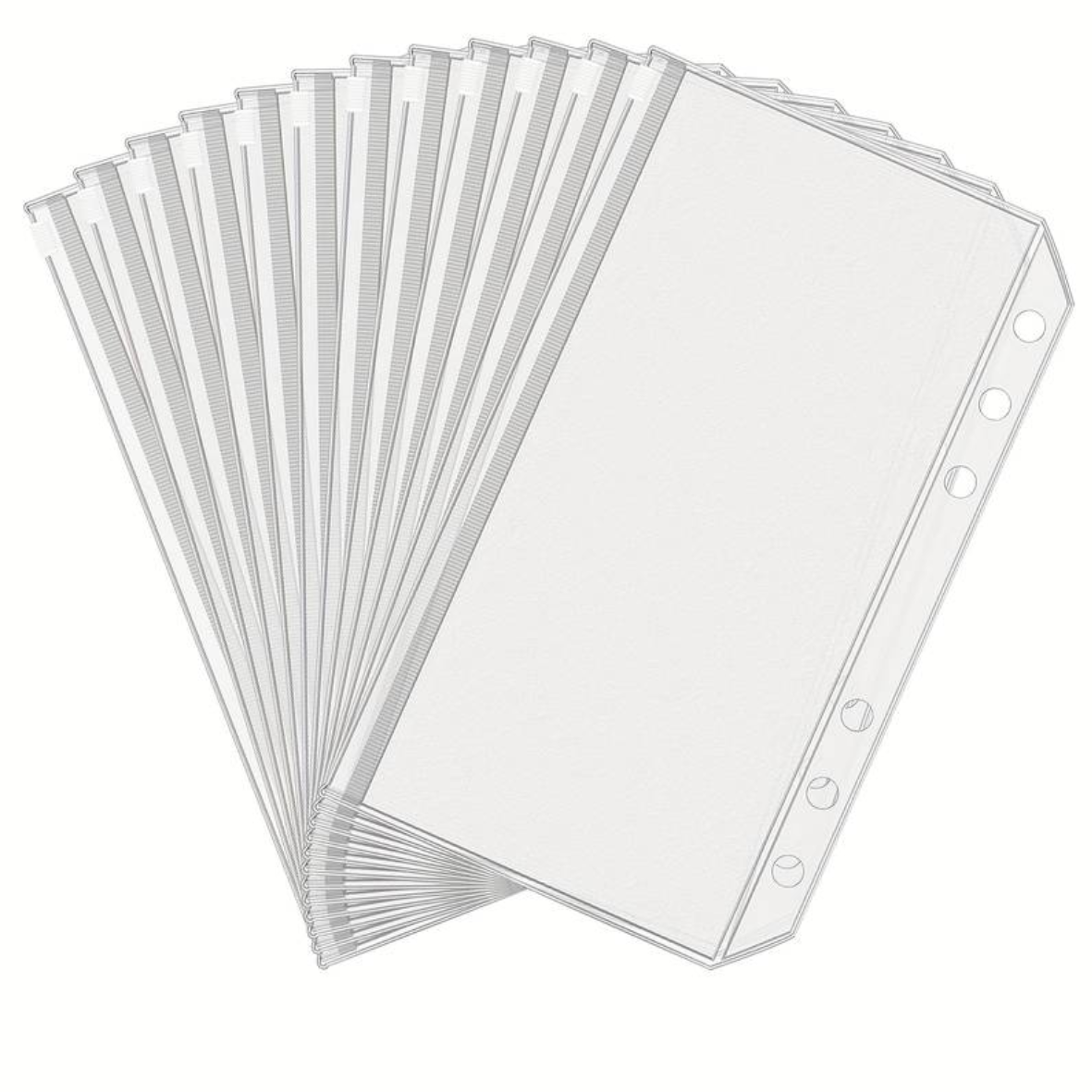 A6 Cash Envelop - Met Zipper Sluiting - 5 stuks