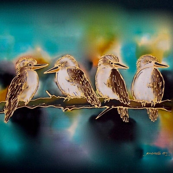 Brillentuch klein Kookaburras