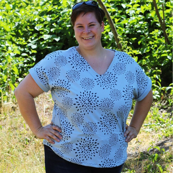 Basic Shirt mit Ärmelaufschlag Größe 46-56