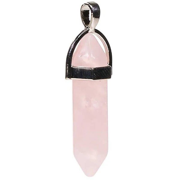 Pendentif Quartz Rose