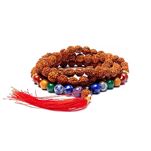 Mala chakra Rudraksha 108 perles