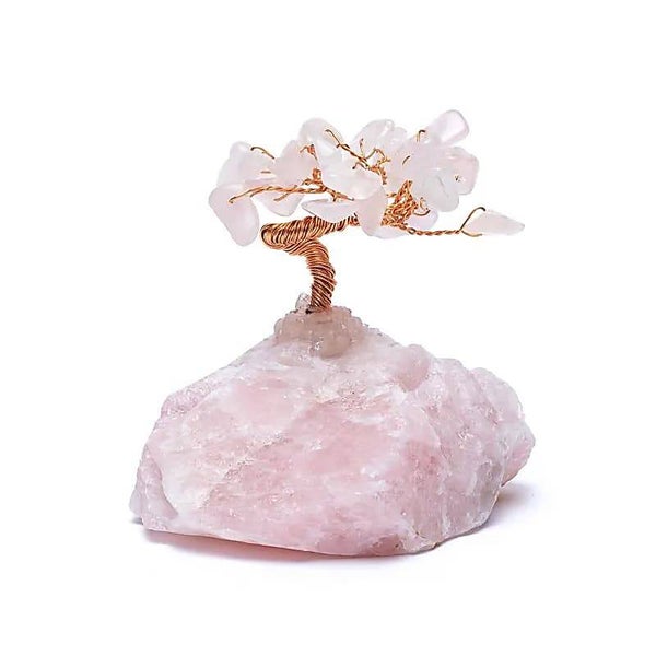Mini Arbre du Bonheur Quartz Rose