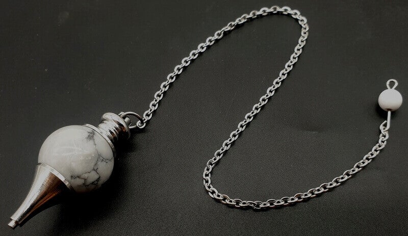 Pendule sphère Howlite 4cm