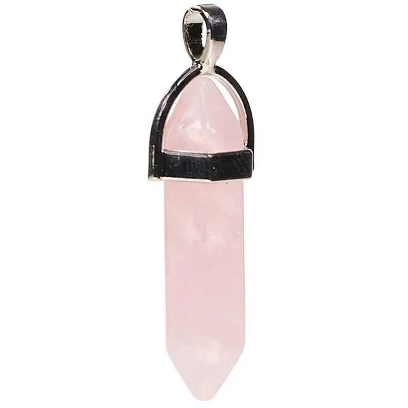 Pendentif Quartz Rose