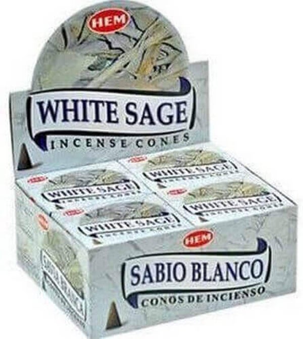 Encens HEM Cônes Sauge Blanche