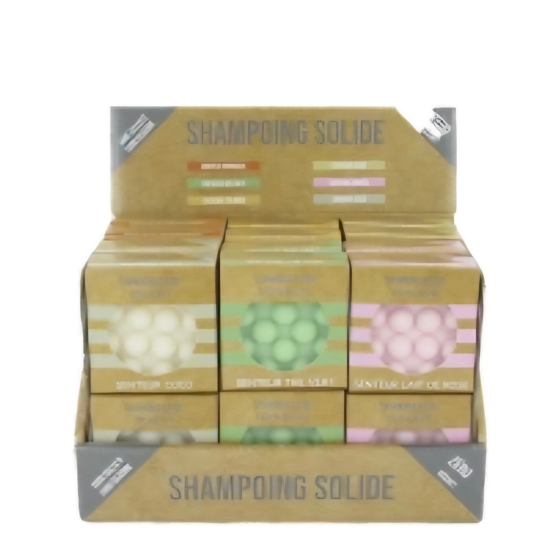 Shampoings solides avec picots de massage