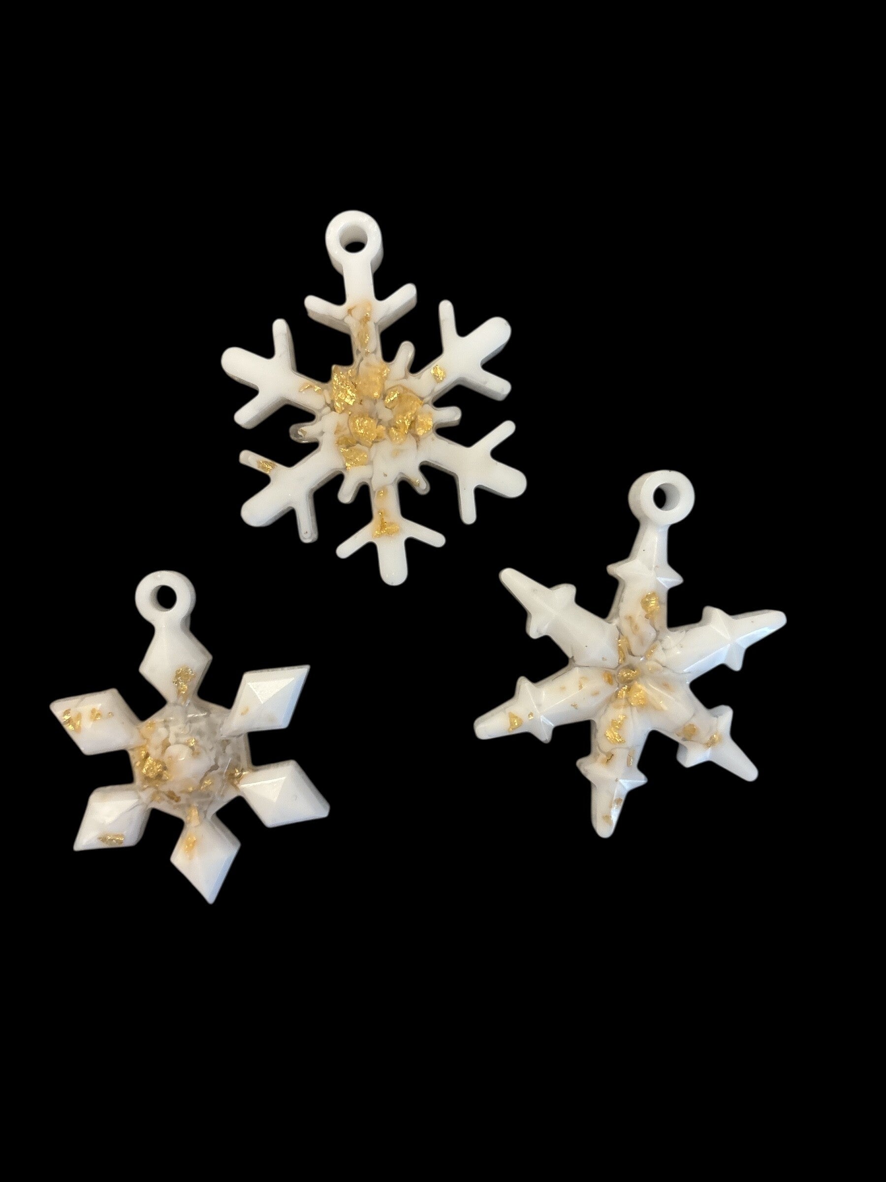 3er - Set Schneeflocken - Anhänger