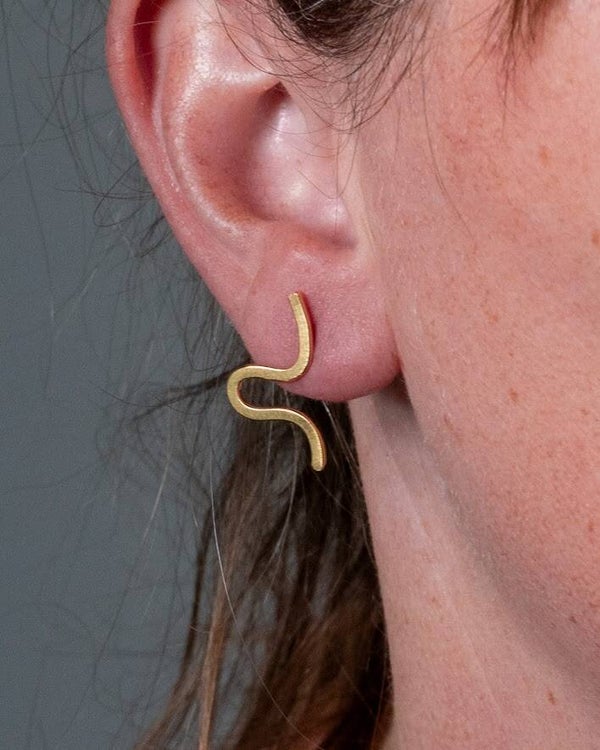 Lulu oorbel klein verguld