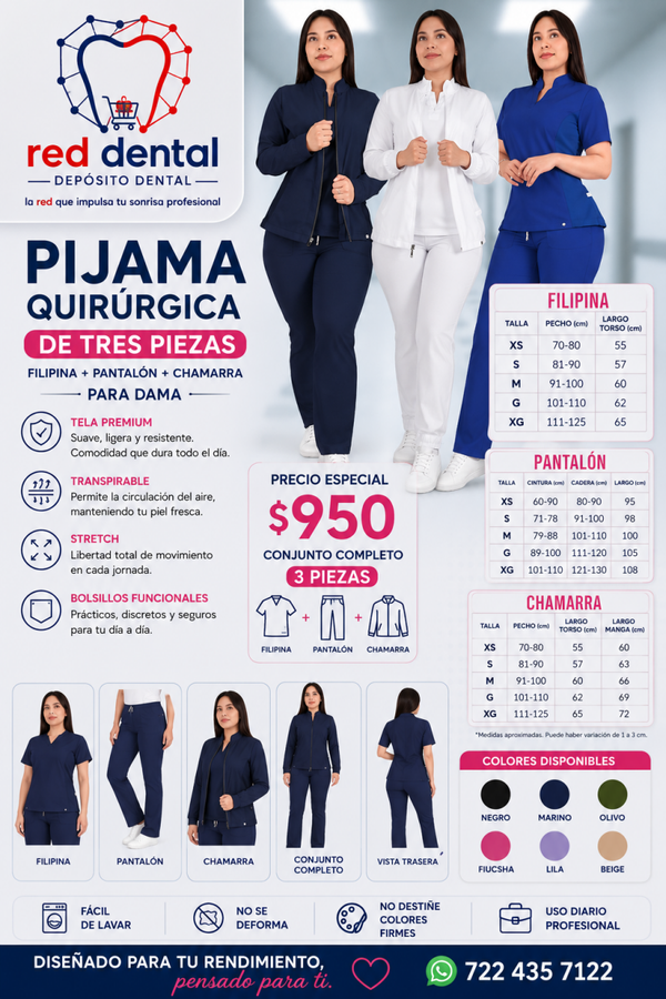 UNIFORME QUIRÚRGICO DE TRES PIEZAS