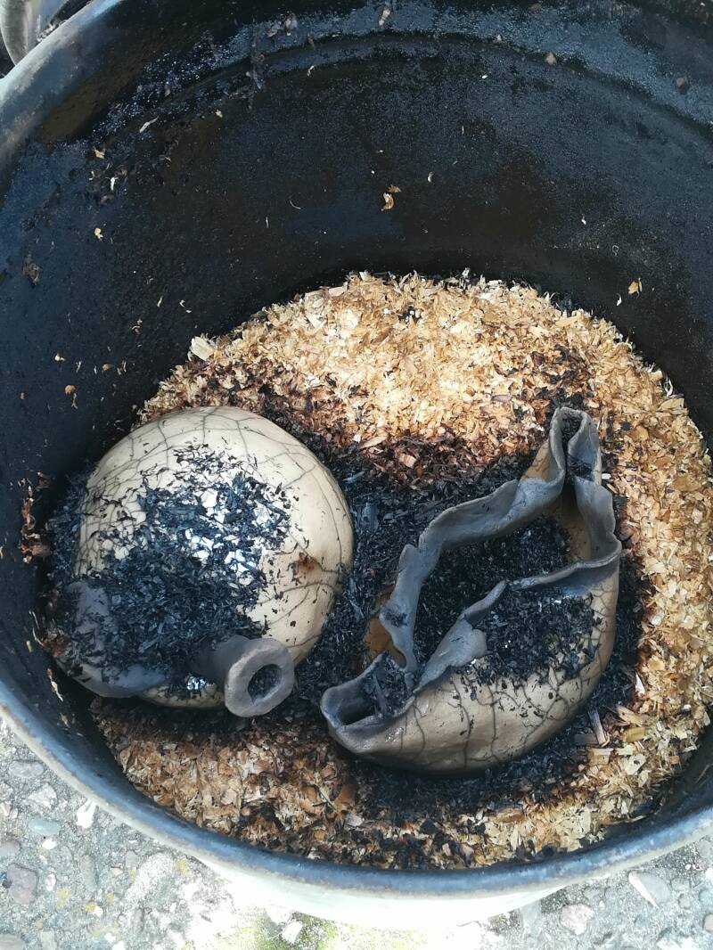 raku workshop, Leeuwarden, keramiek