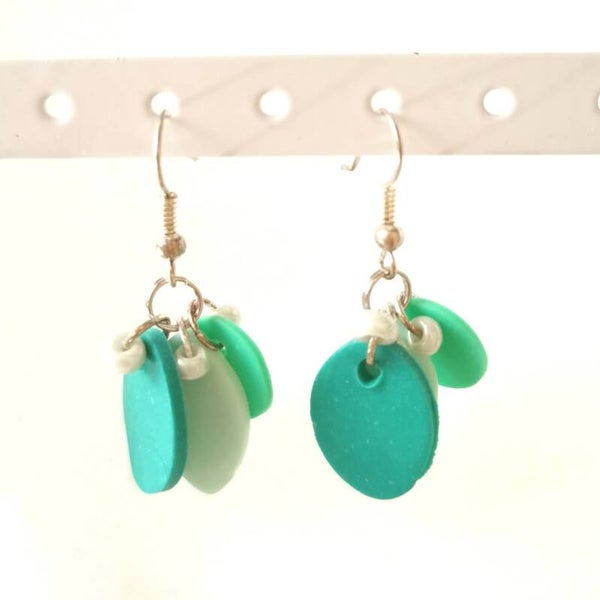 oorbellen blaadjes mint groen