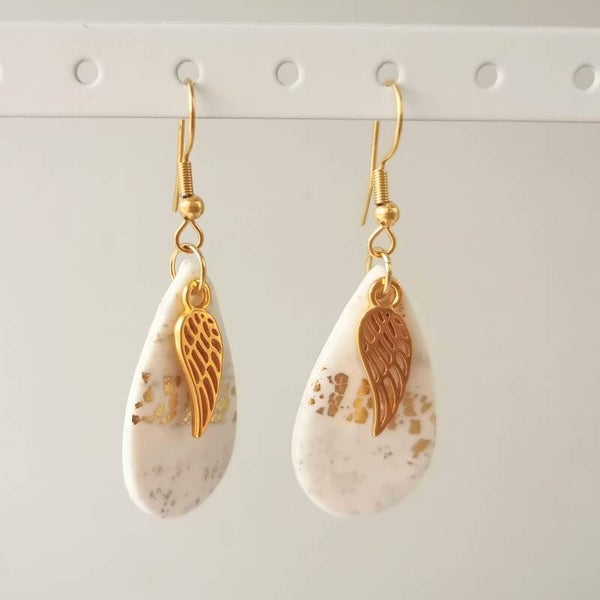 oorbellen wit-goud