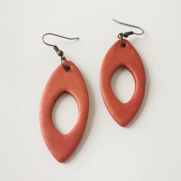 oorbellen terracotta