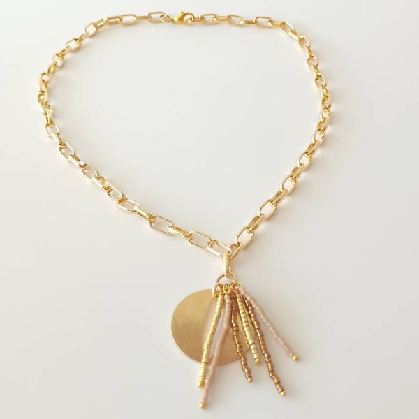 schakelketting beige