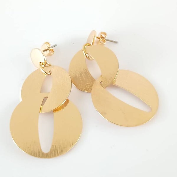 oorhangers cirkel goud