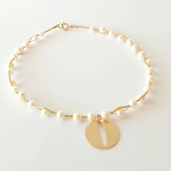 ketting wit met hanger