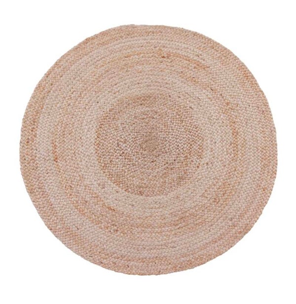 Tapis rond en jute