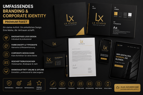 Umfassendes Branding & Corporate Identity Premium Packet