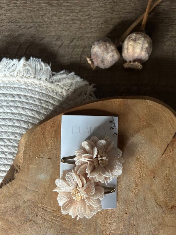 Duo XL bloem Beige