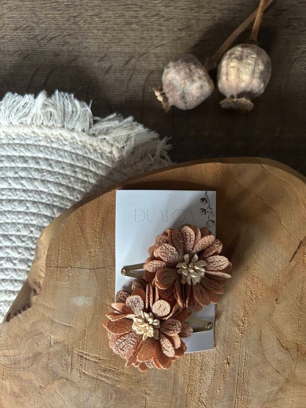 Duo XL bloem Bruin