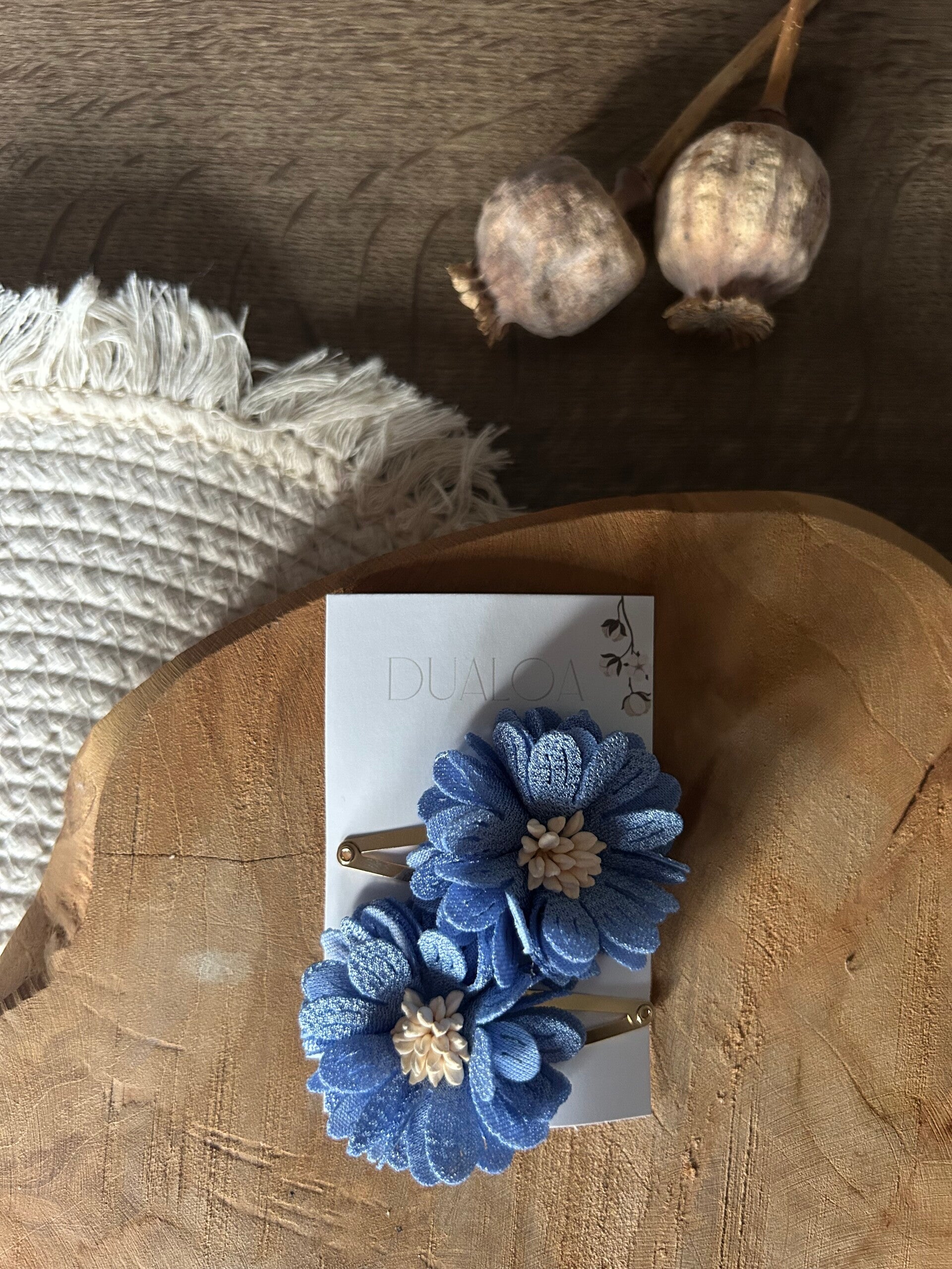 Duo XL bloem Ijsblauw