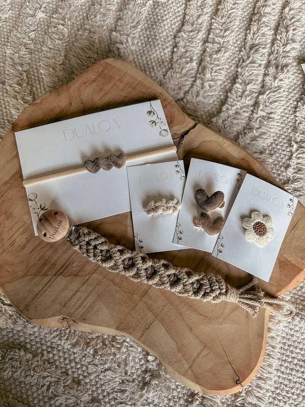 Cadeauset - Speenkoord & eerste haaraccessoires