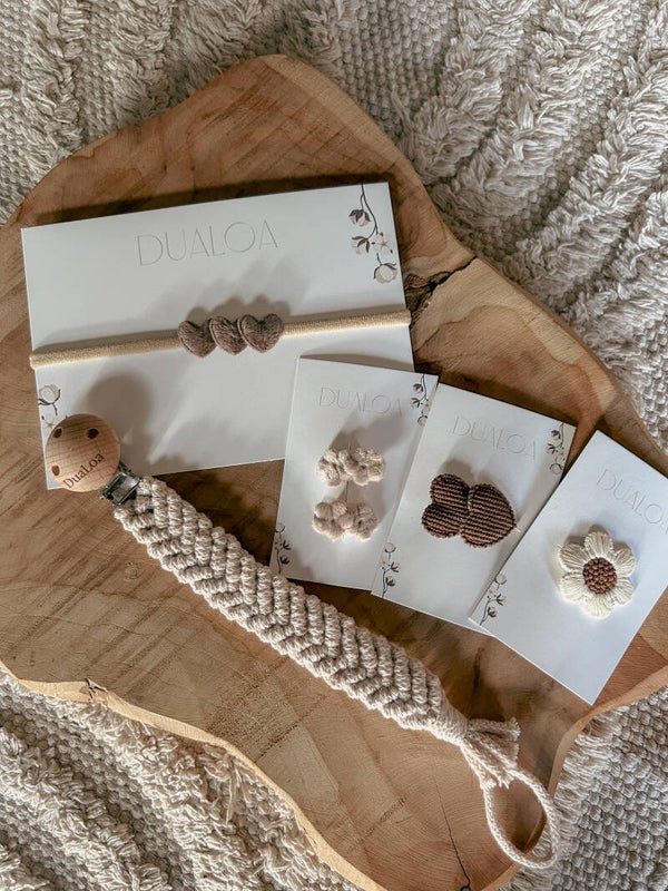 Cadeauset - Speenkoord en eerste haaraccessoires