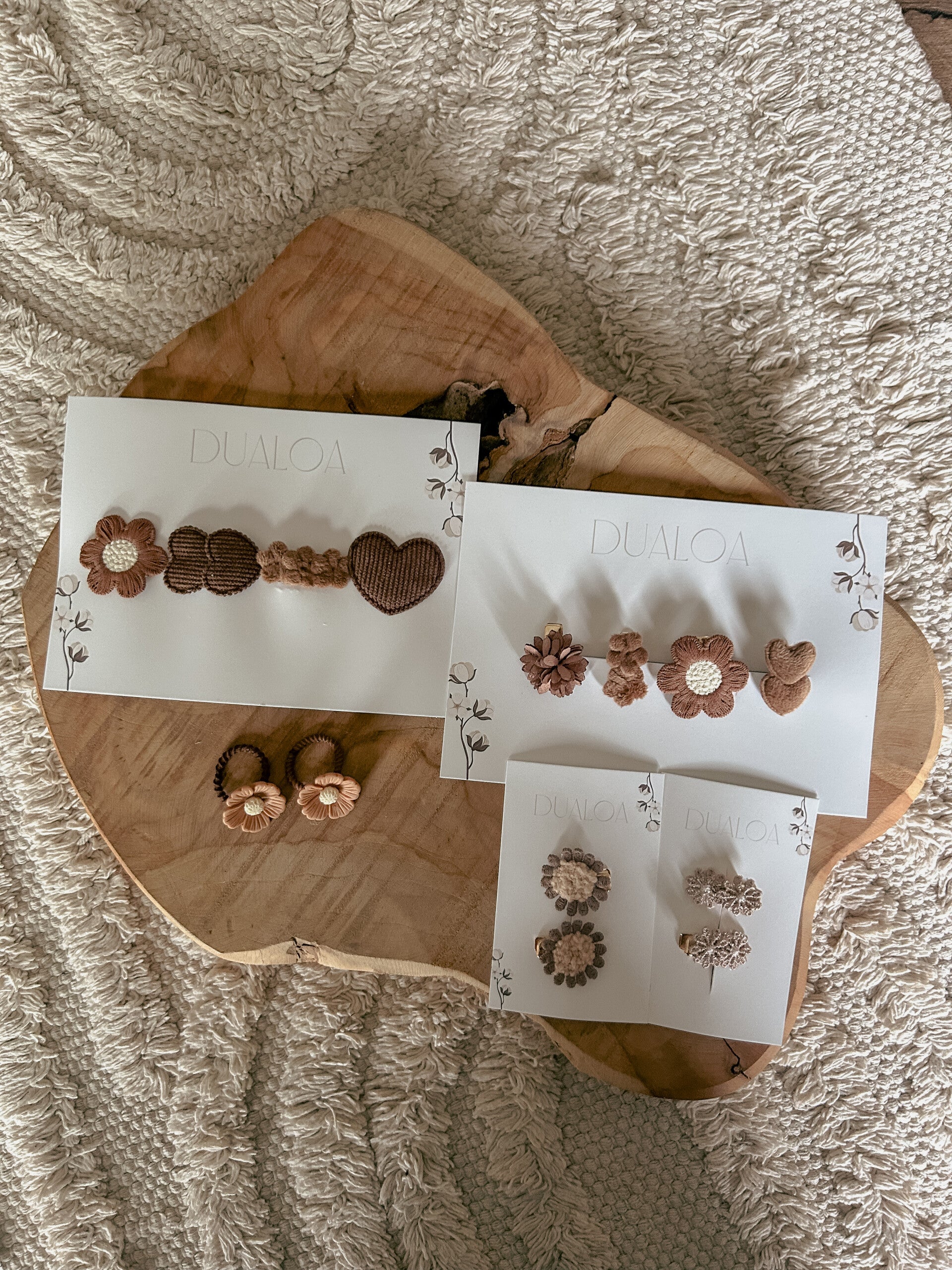 Cadeauset 1e verjaardag – Haaraccessoires Bruin