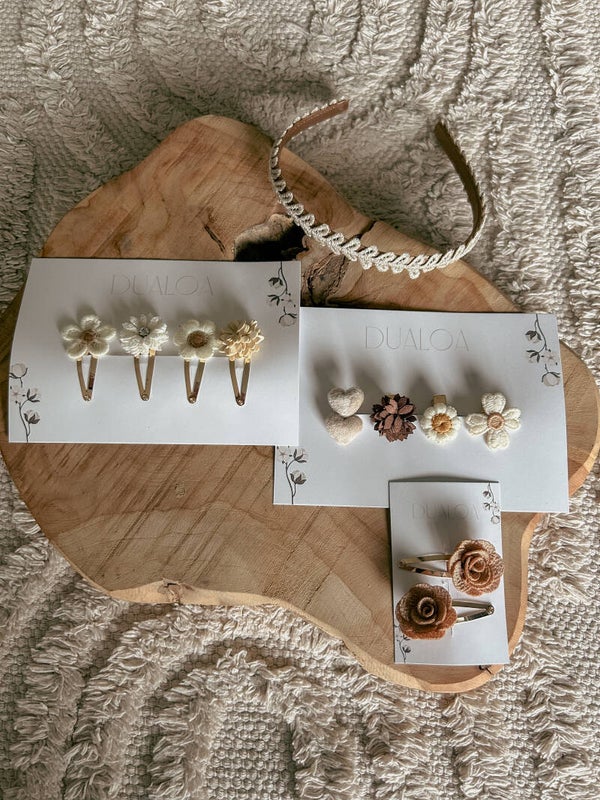 Cadeauset 2e verjaardag – Haaraccessoires neutraal
