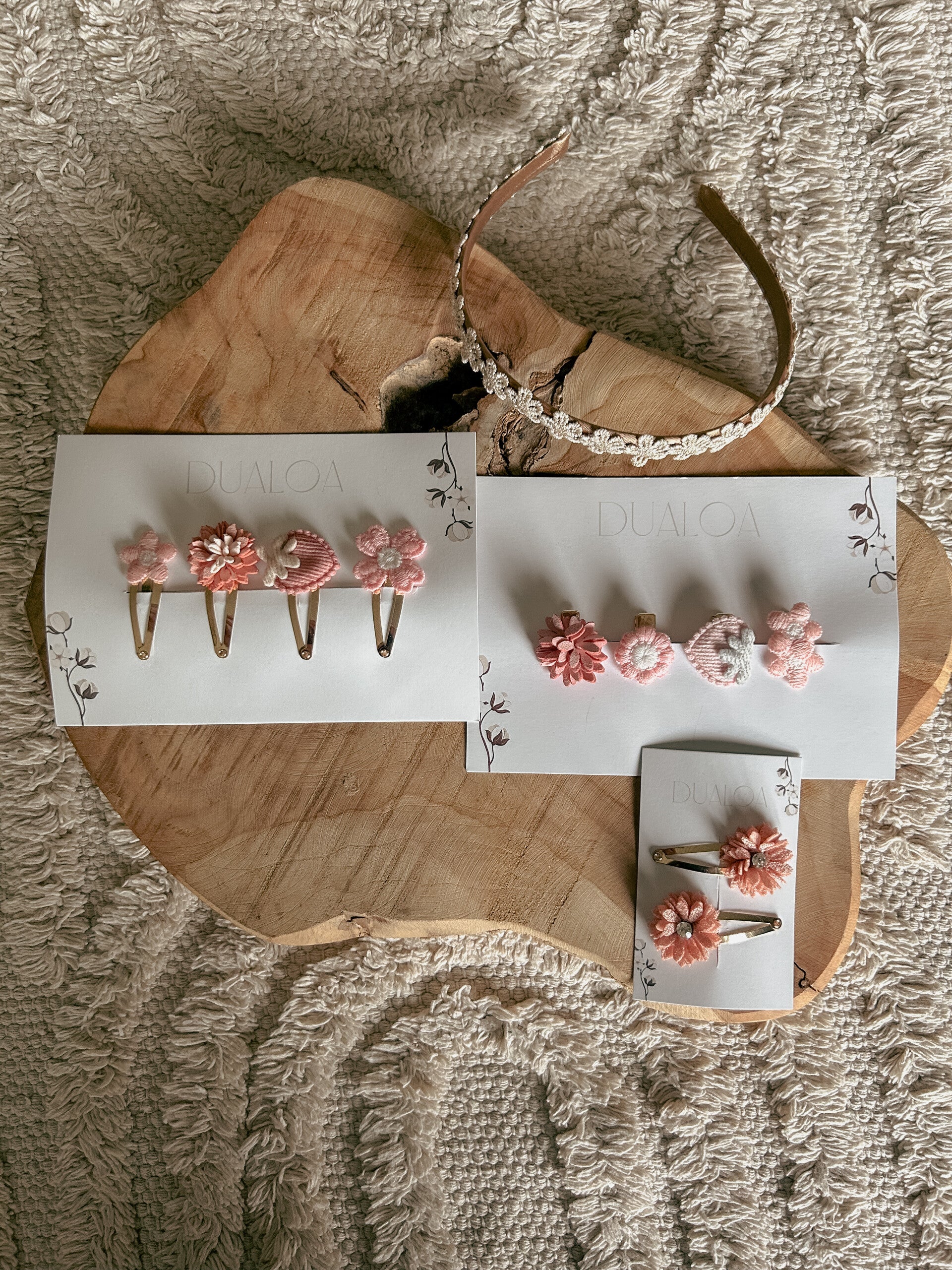 Cadeauset 2e verjaardag – Haaraccessoires Roze
