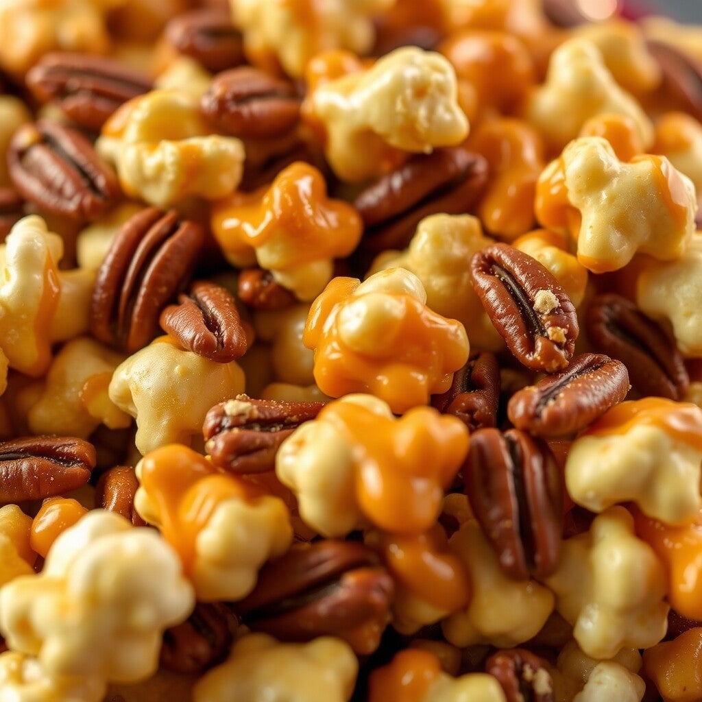 Caramel with Candied Pecans