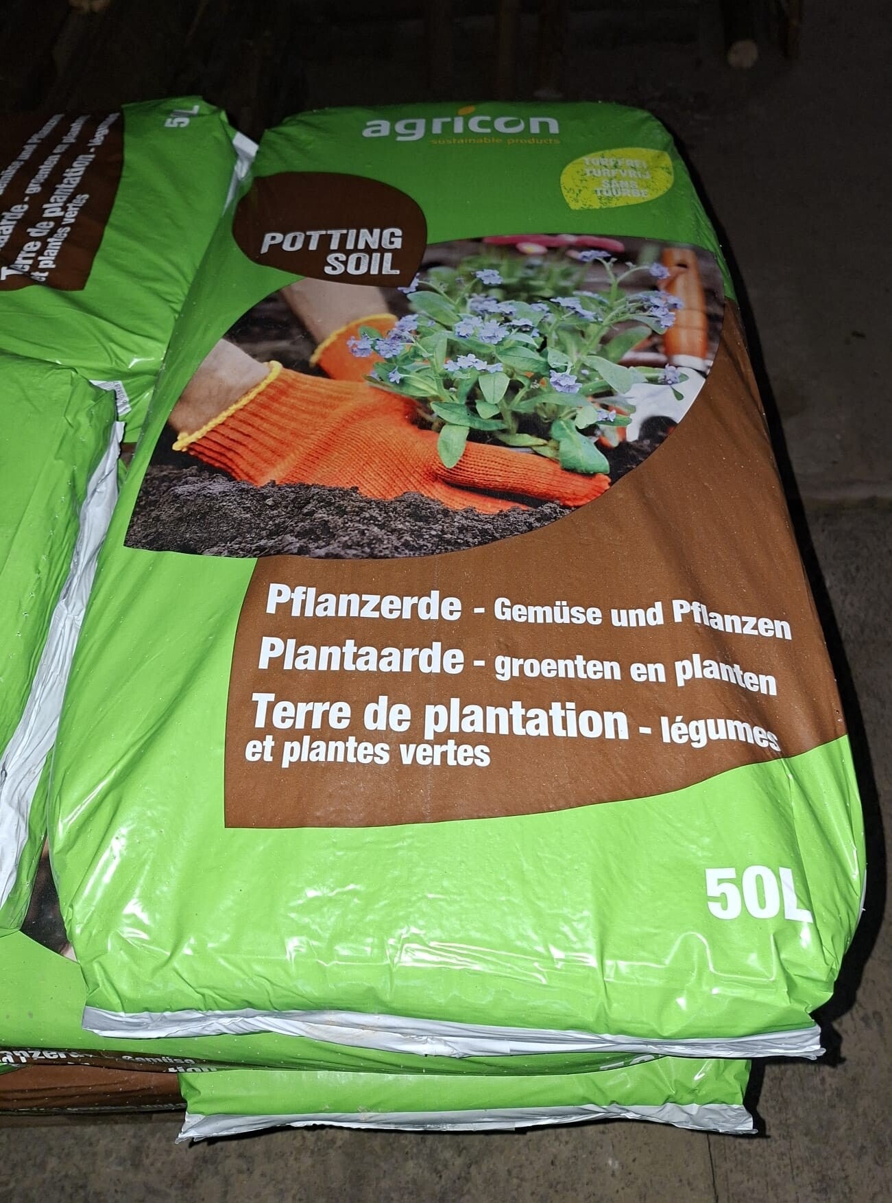 Plantaarde met organische meststoffen 50L (Staffelprijzen)