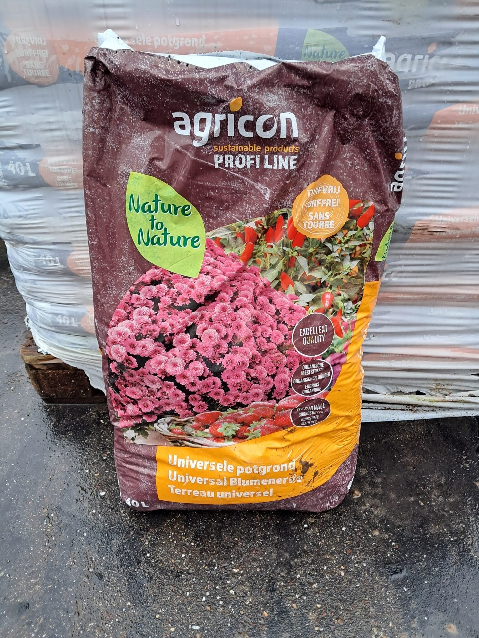 Potgrond met organische mest 40L (Staffelrpijzen)