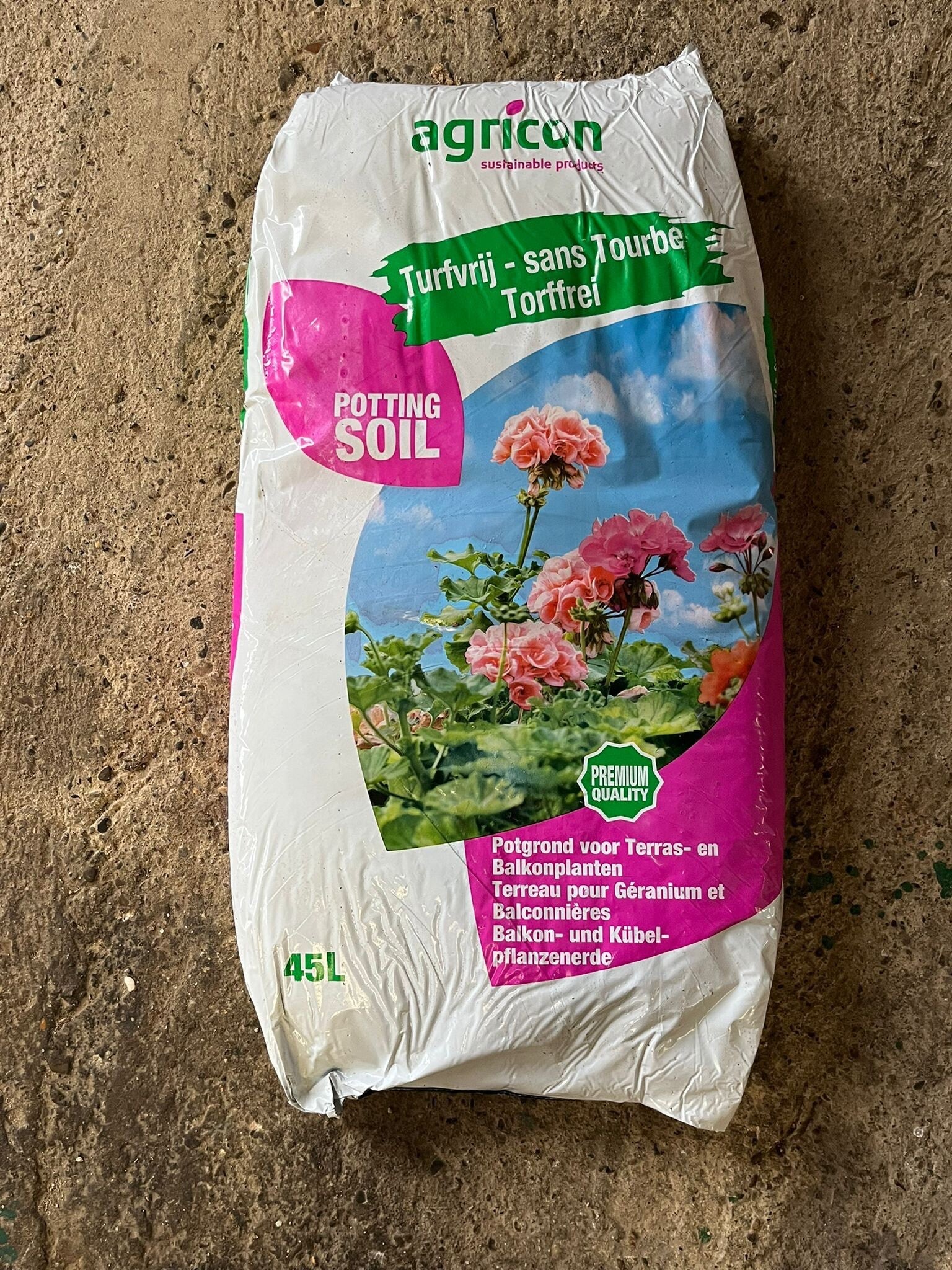 Week-Actie: Veenvrij - Potgrond voor terras- en balkonplanten 45L