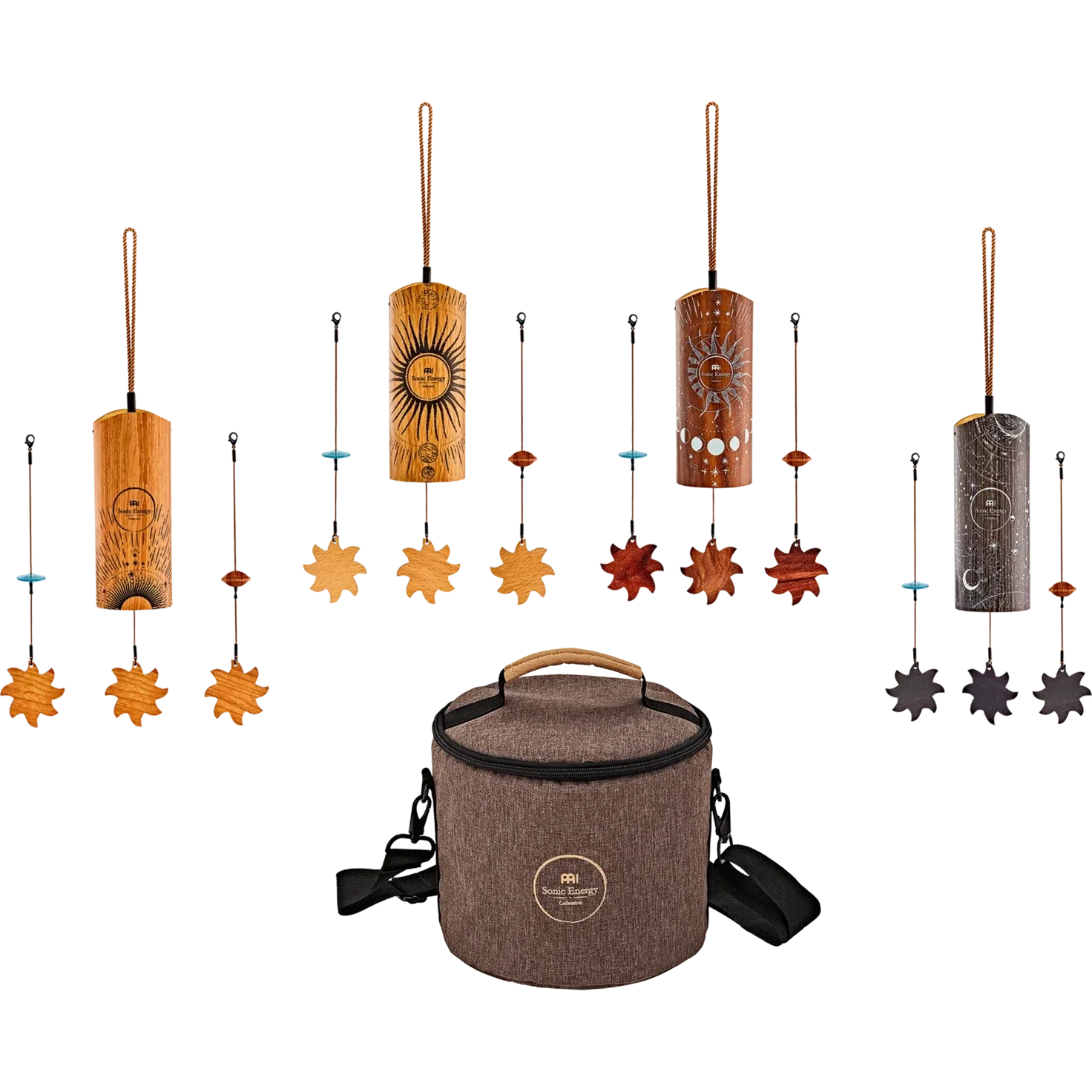 Meinl Sonic Energy - Cosmic Bamboo Chimes full set of 4 and bag