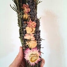 Rosemary Smoke Wand  - grown and made in Taranaki NZ