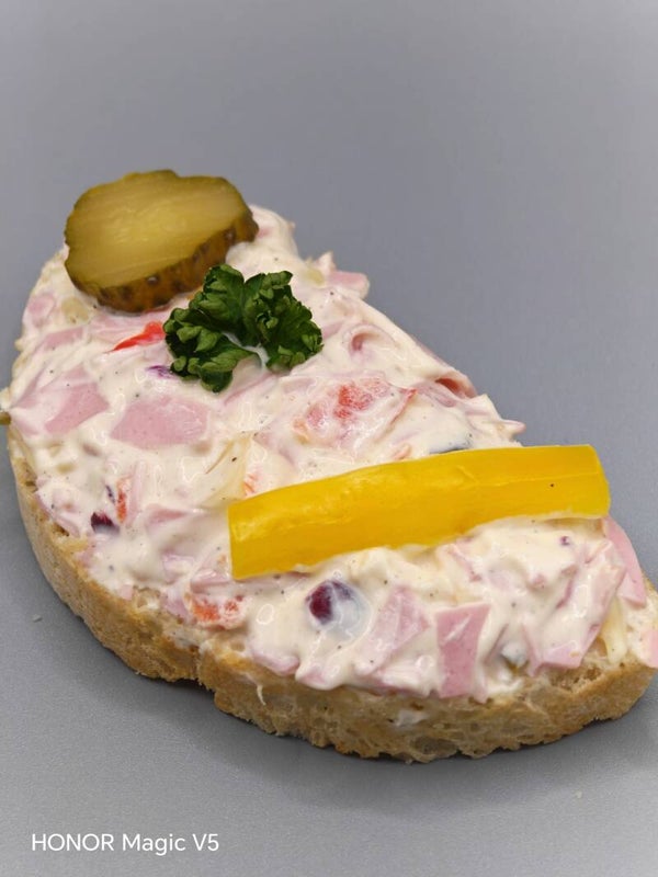 Wurstsalat Brötchen