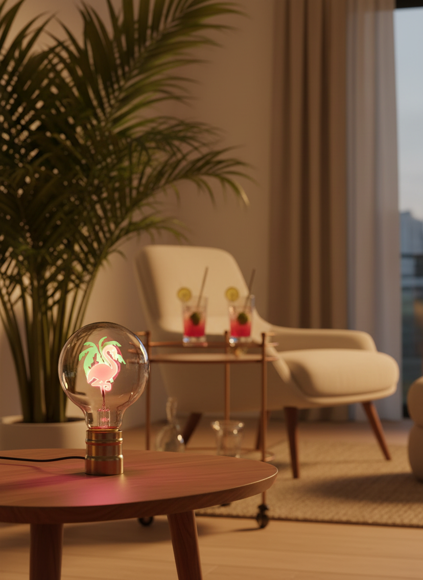 Inszenierung_Neon_Flamingo