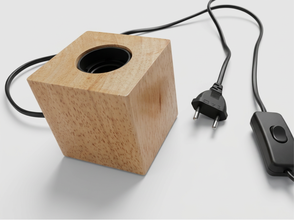 Lampenhalter E27 - Holz