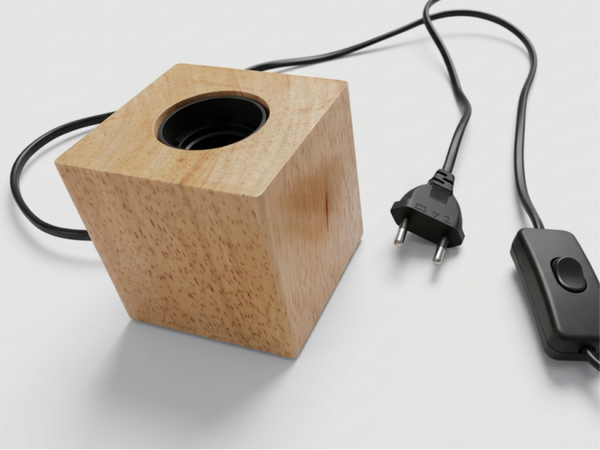 Lampenhalter E27 - Holz