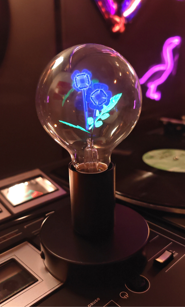 Glimmlampe Veilchen Neon Bulb - E27