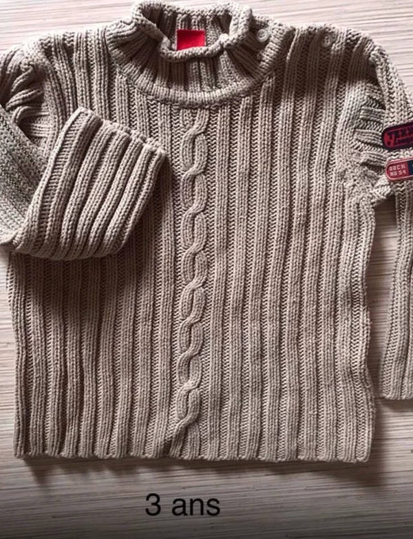 Pull coton - 3 ans - Garçon