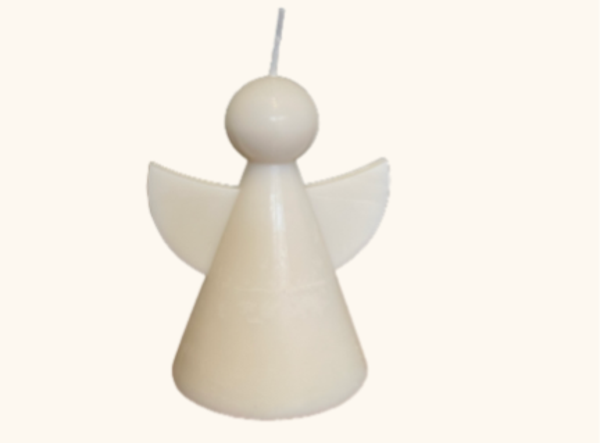 Kerst engel groot - wit