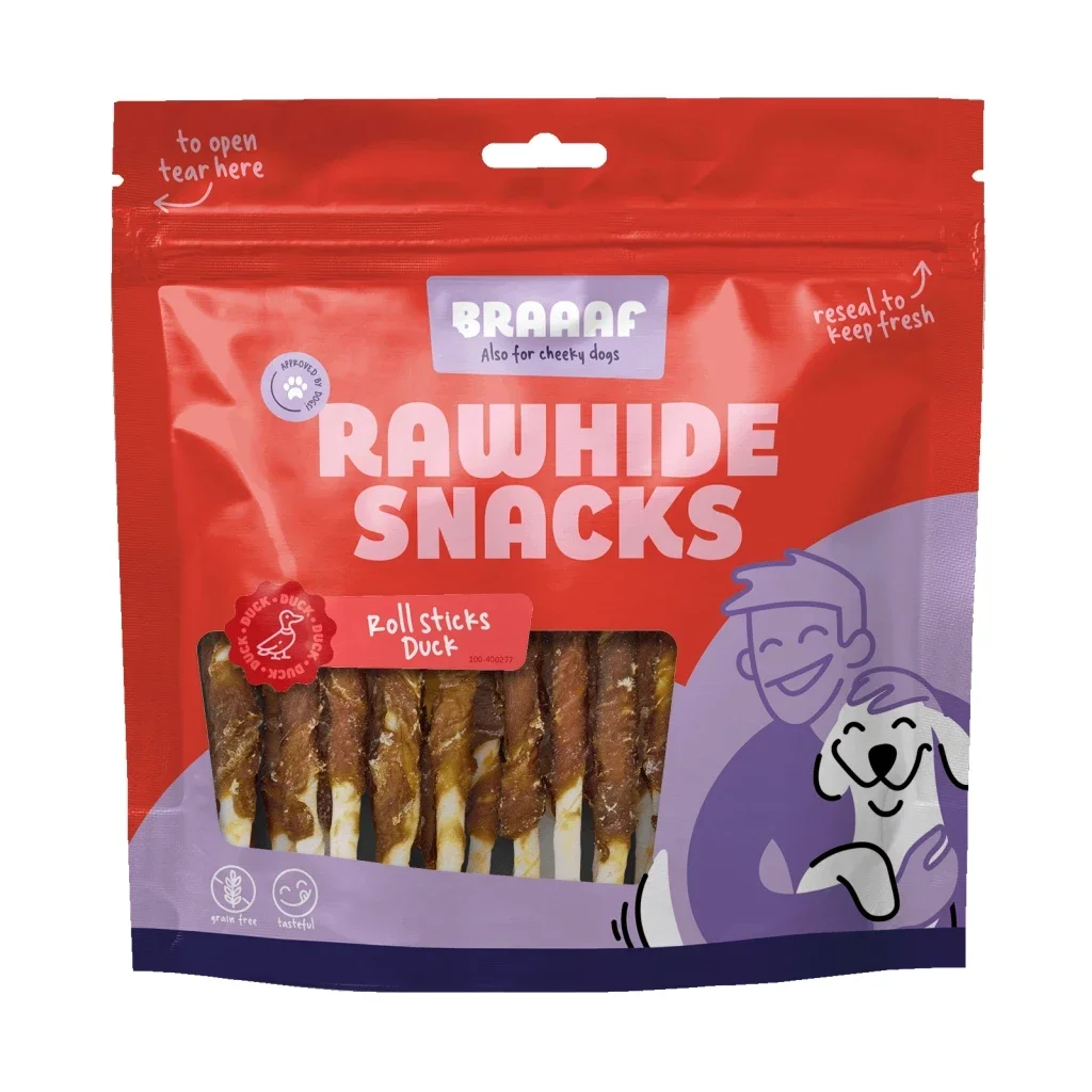 Braaaf Rawhide Roll Sticks