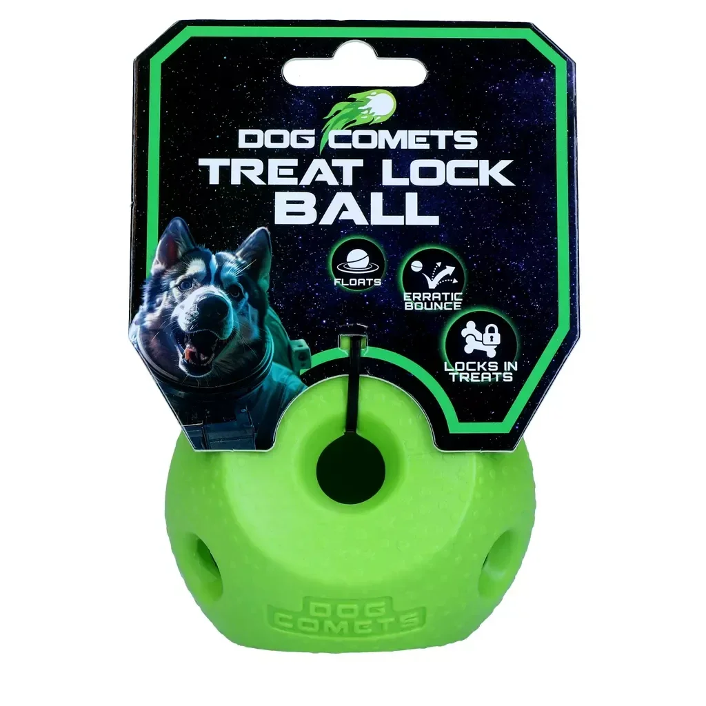 Dog Comets Treat Lock Ball