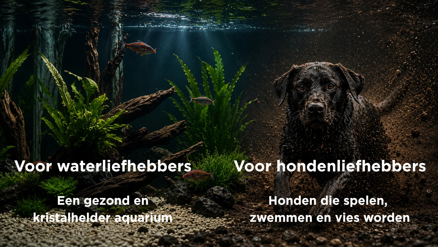 aquagadgets honden en aquarium