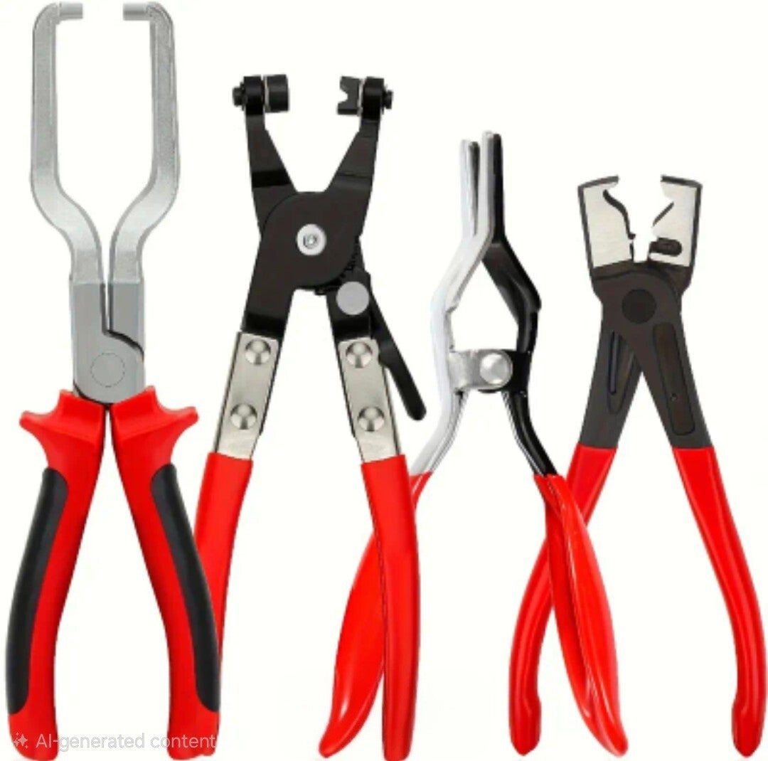 Hose Clamp Tool Set - 4 PCS  Line Pliers,