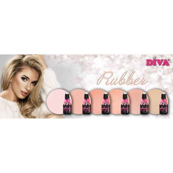 DIVA Rubber Basecoat Classic Collection 6x 15 ml PRO