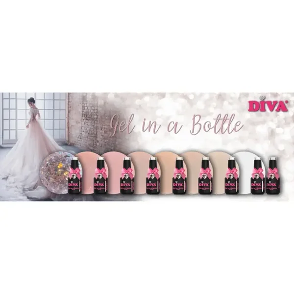Diva Gel in a bottle 6 kleuren naar keuze + gratis fineliner