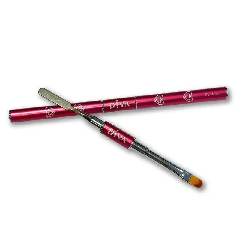 Diva Easygel Penseel en Tool pink